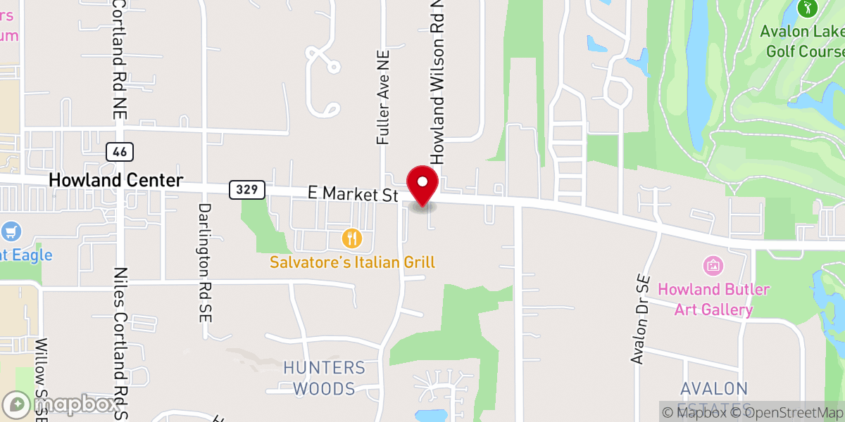 Map showing location of Harvest Christian Assembly of God