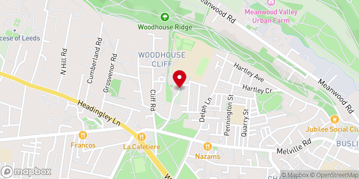 Map showing location of C3 LIFE Church - Leeds