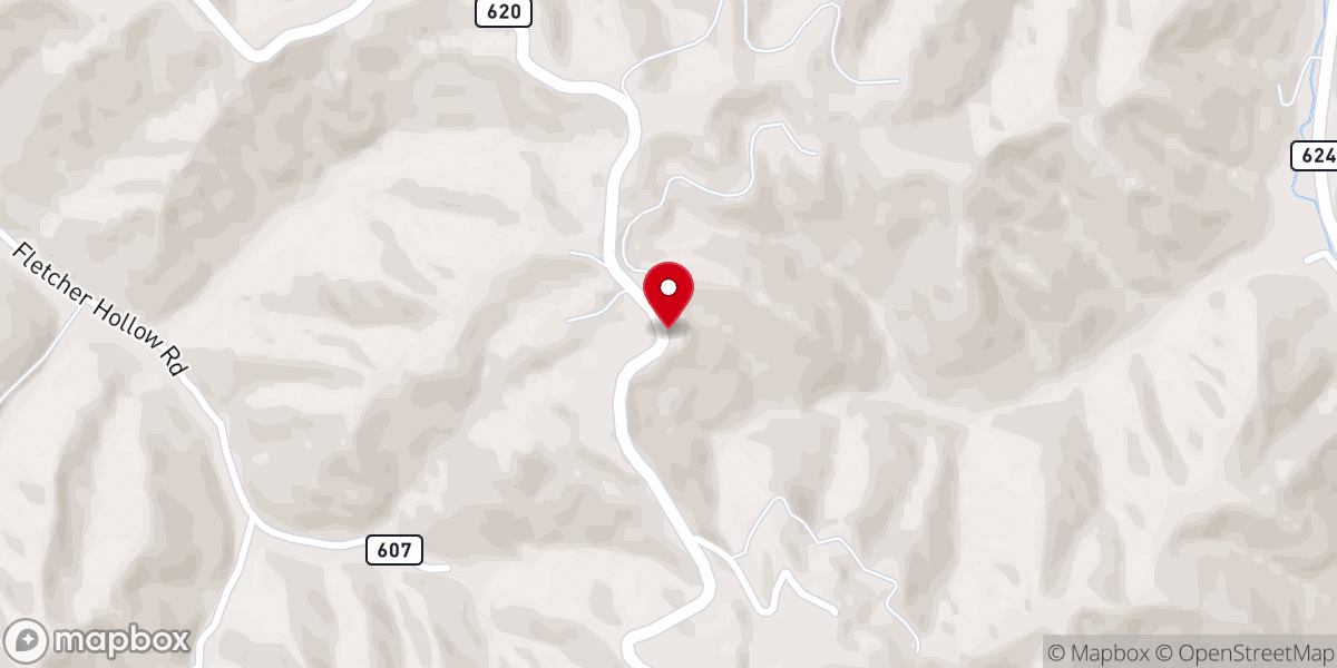 Map showing location of Fletcher Church