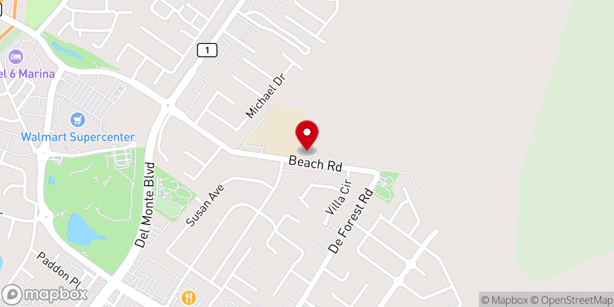Map showing location of Canaan Korean United Methodist