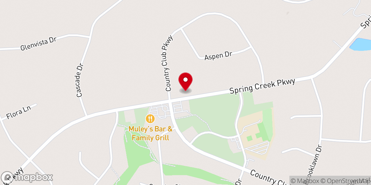 Map showing location of Spring Creek Christian Academy