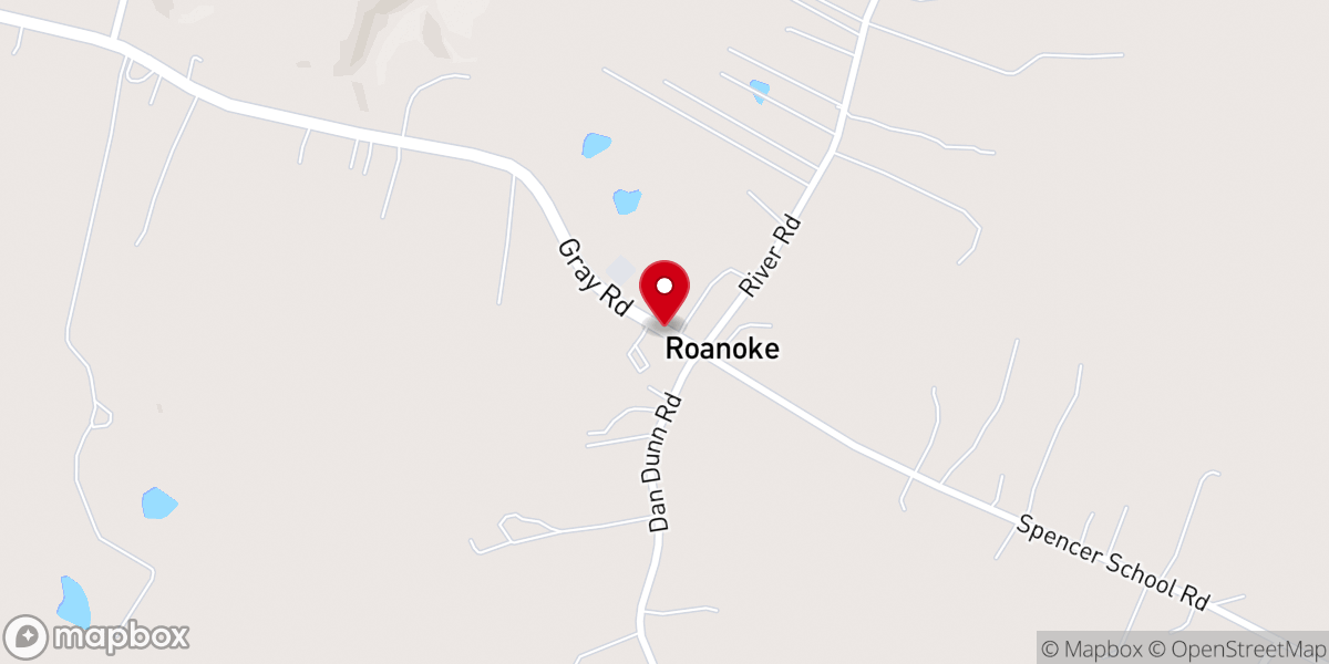 Map showing location of Roanoke House of Prayer