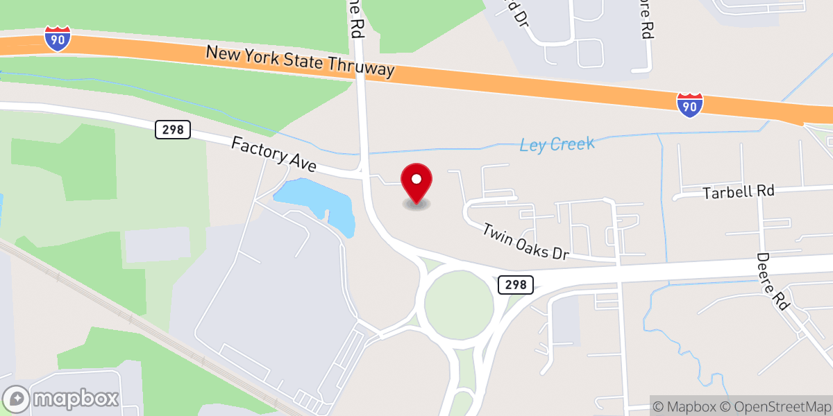 Map showing location of One Cry Syracuse Inc