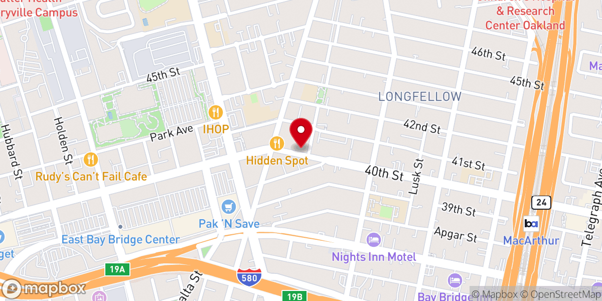 Map showing location of PSACRAMENT / Healing Oakland