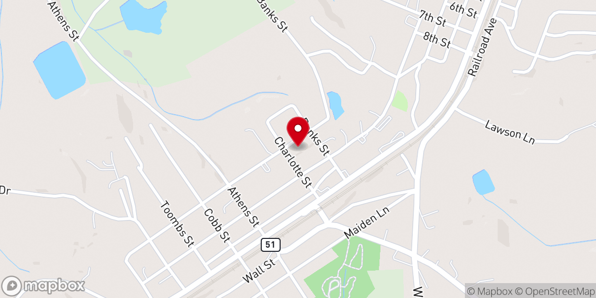 Map showing location of Assembly of Praise