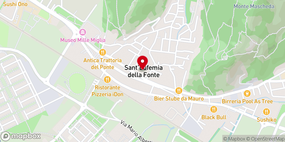 Map showing location of Oratorio Sant'Eufemia