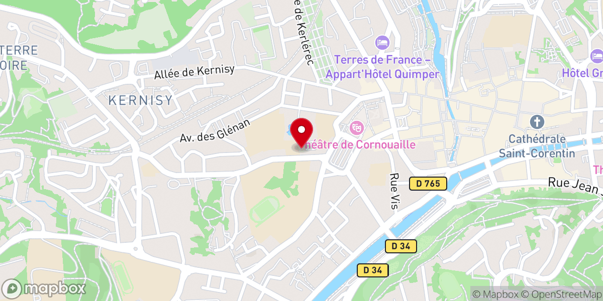Map showing location of Diocèse de Quimper et Léon - Evéché
