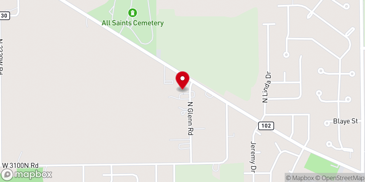 Map showing location of Friendswood Christian Church