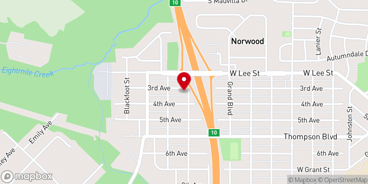 Map showing location of Consolation Primitive Baptist Church