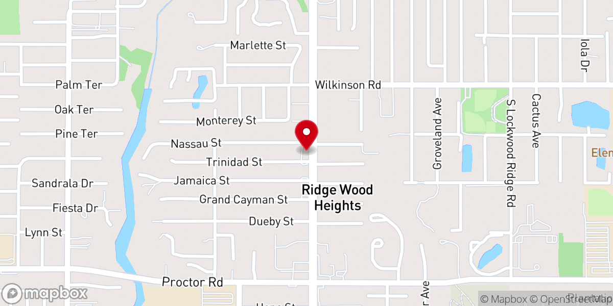 Map showing location of Freedom Christian Church