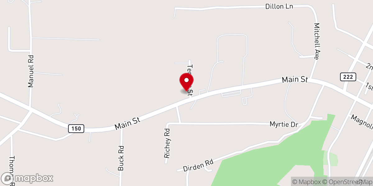 Map showing location of Shepherd Family Worship Center