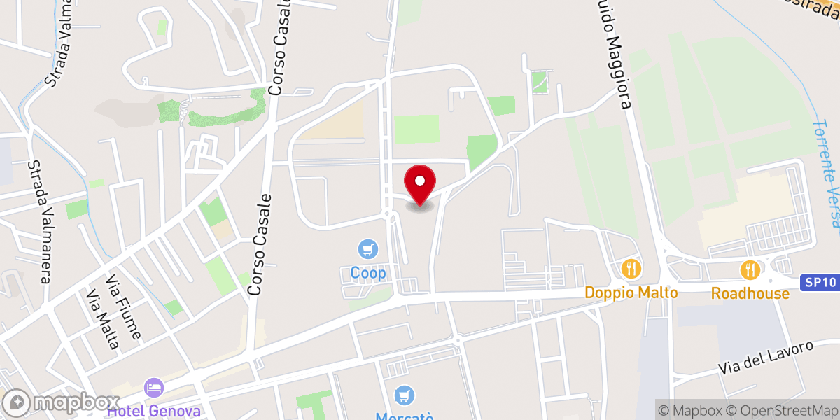 Map showing location of Chiesa Presbiteriana di Asti