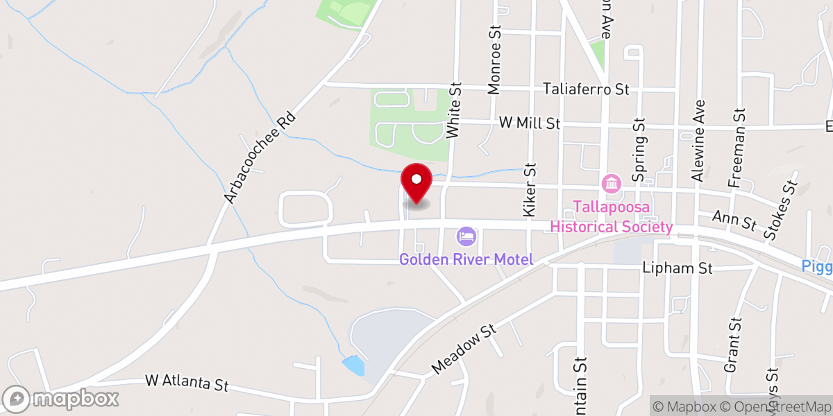 Map showing location of West View Missionary Baptist Church