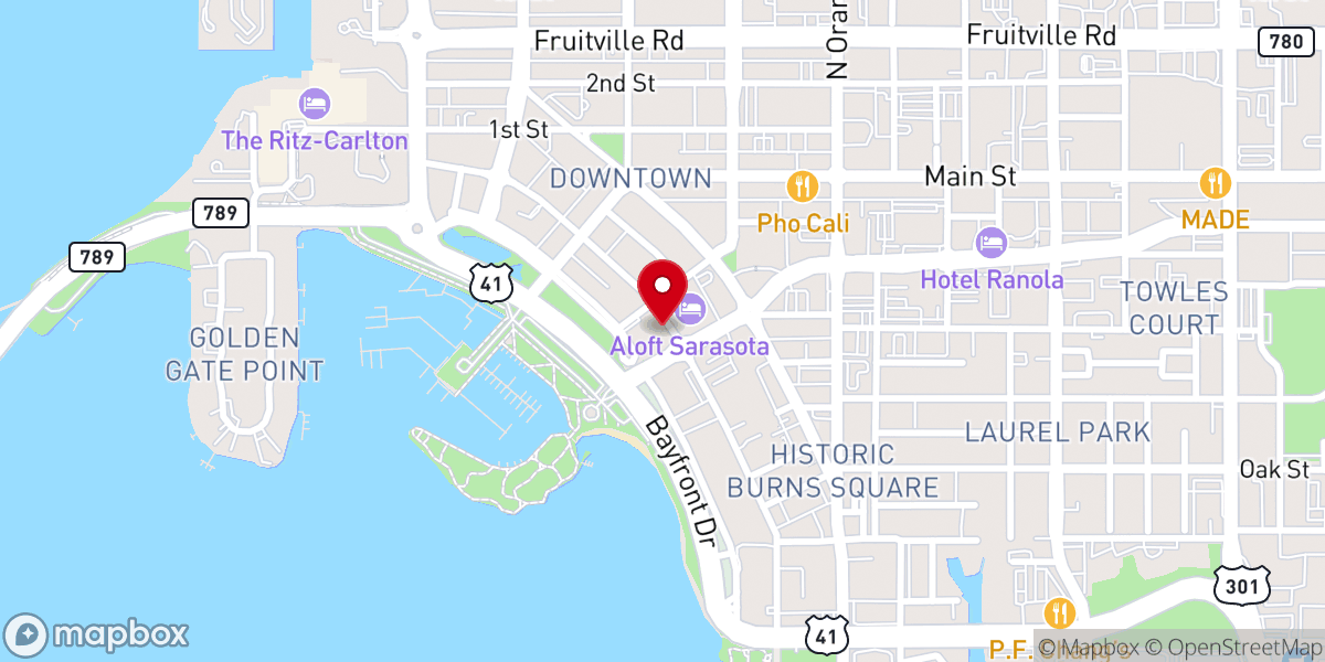 Map showing location of Episcopal Church of the Redeemer