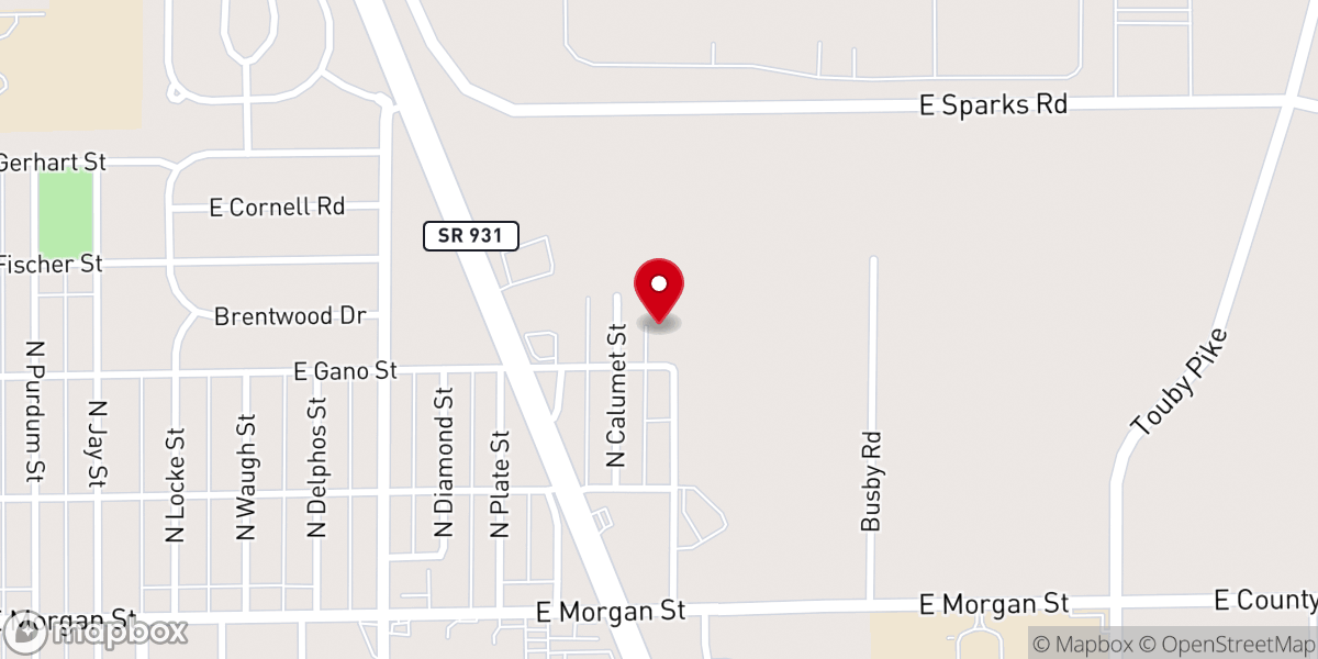 Map showing location of Radiant Life Ministry