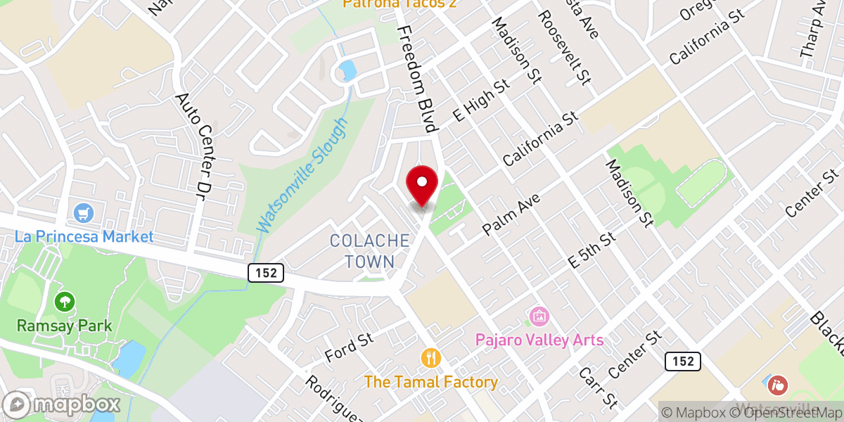 Map showing location of Esperanza y Visión Para La Familia