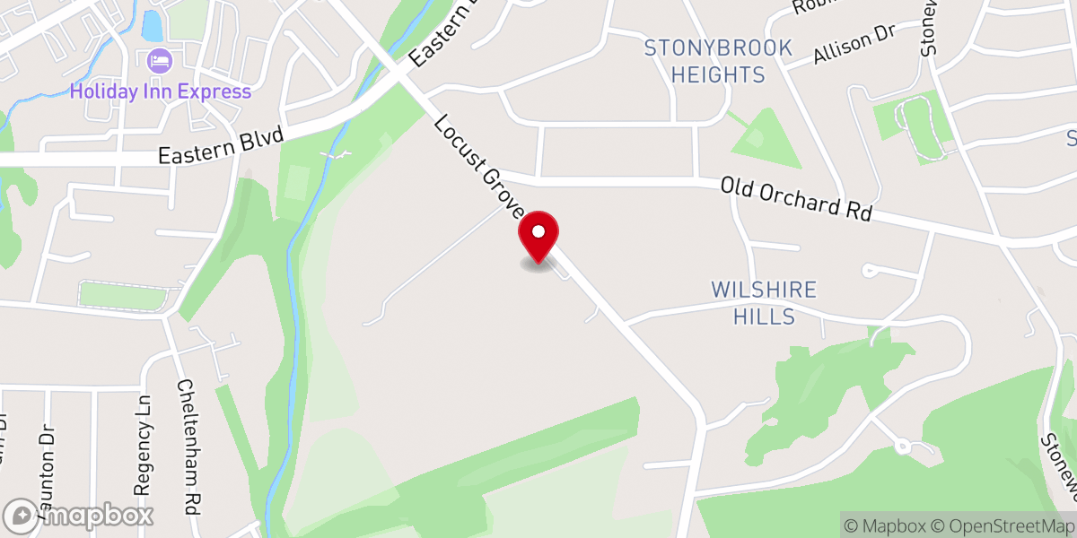 Map showing location of Good News Free Will Baptist Church