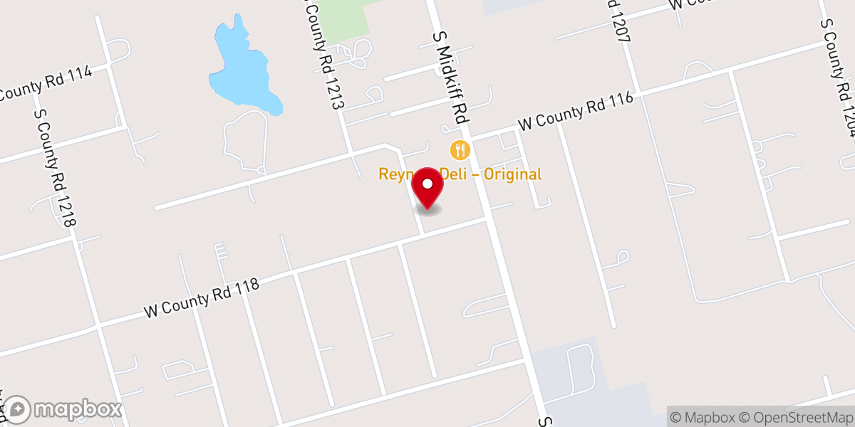 Map showing location of Ranchland Heights Baptist Church
