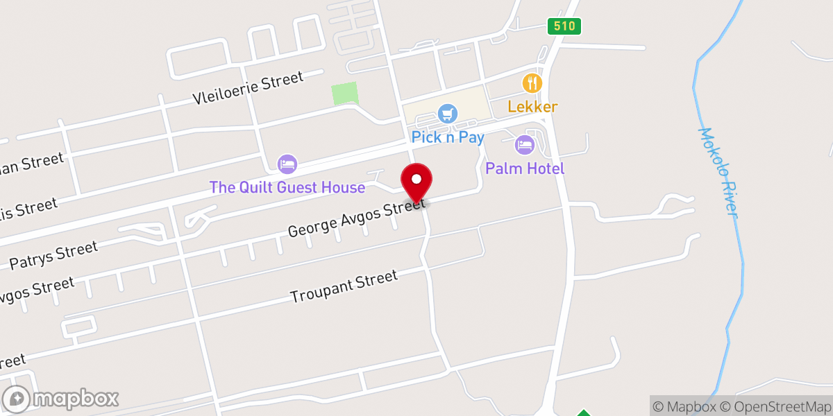 Map showing location of God Seekers Ministries