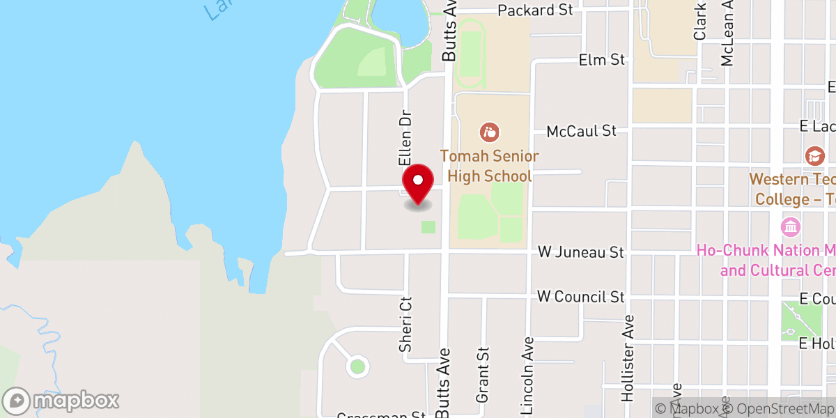 Map showing location of First United Methodist Church