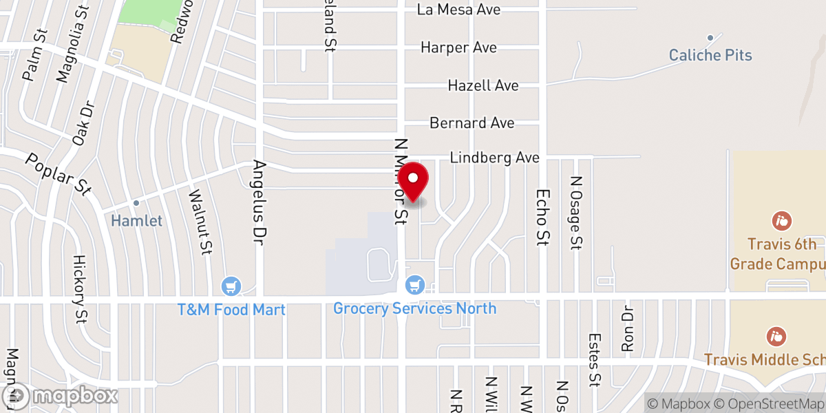 Map showing location of United Pentecostal Church Northside