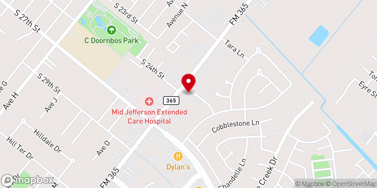 Map showing location of First Baptist Church