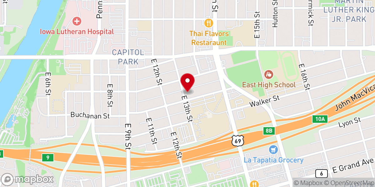 Map showing location of Kingdom City Church