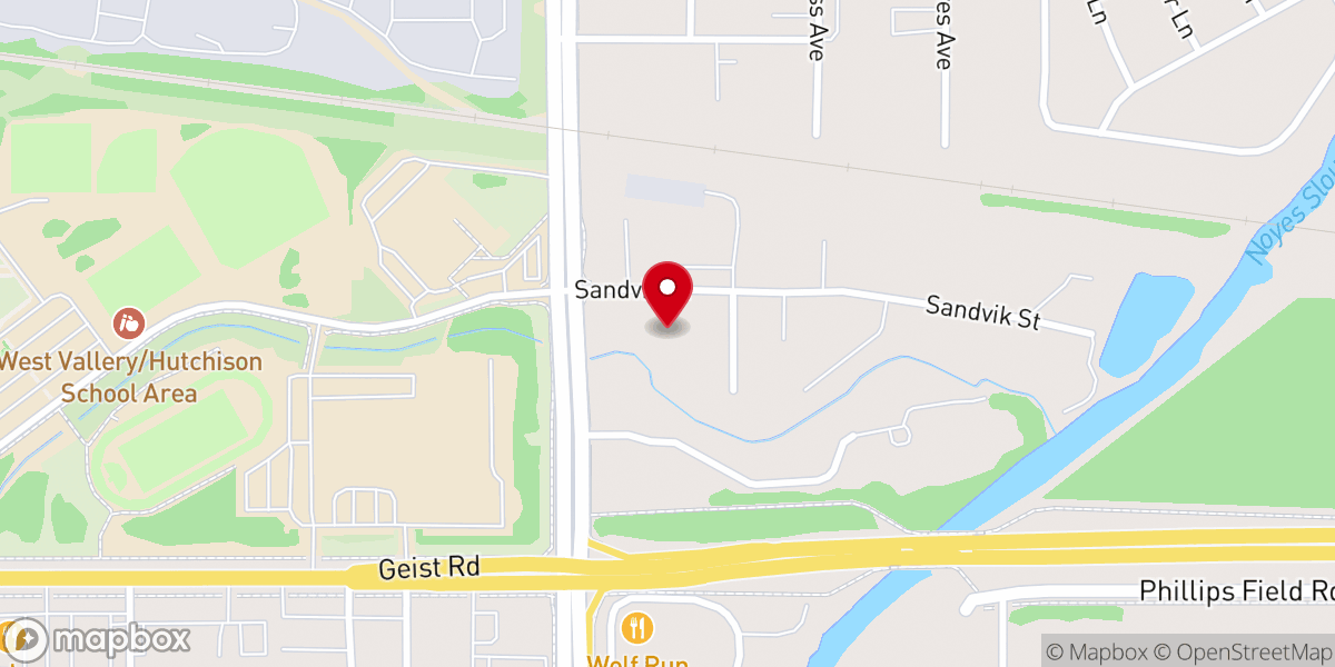 Map showing location of University Park Bible Church