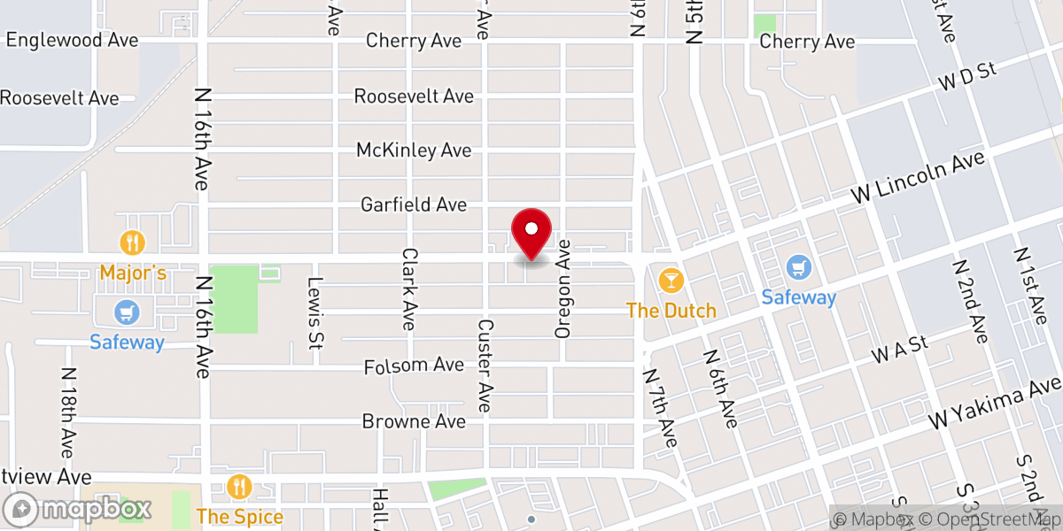 Map showing location of The Potter's House | Yakima