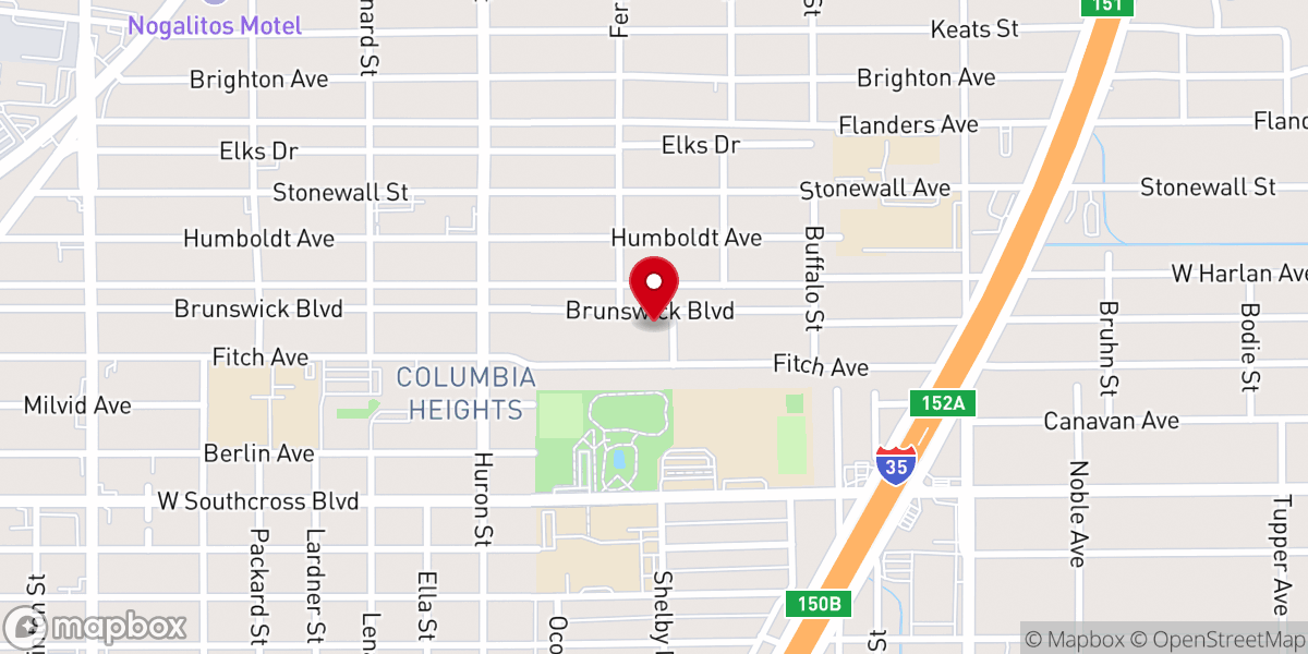 Map showing location of Santa Fe Episcopal Church