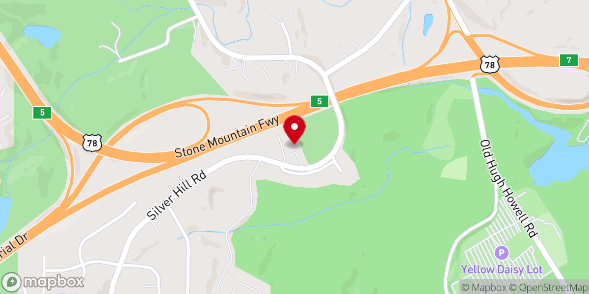 Map showing location of Stone Mountain SDA Church