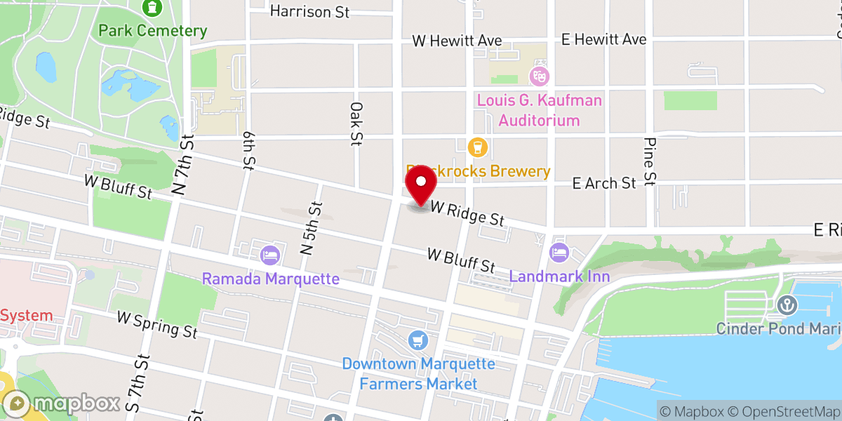 Map showing location of Assumption Greek Orthodox Church