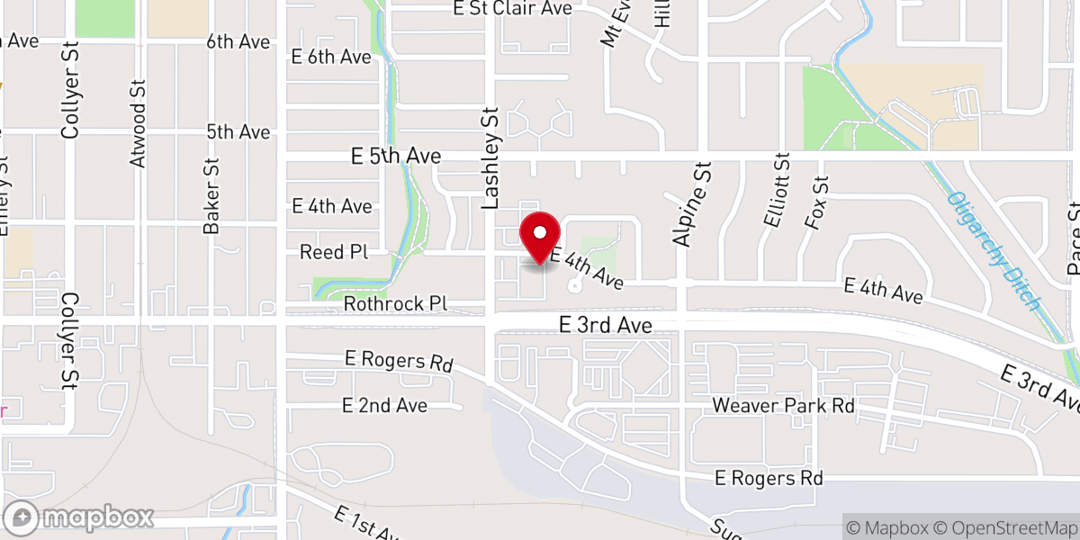Map showing location of The HUB Church