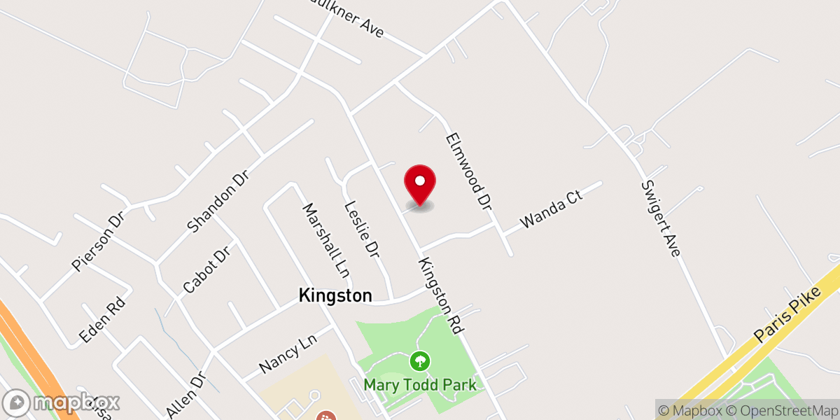Map showing location of Winchester Free Will Baptist Church