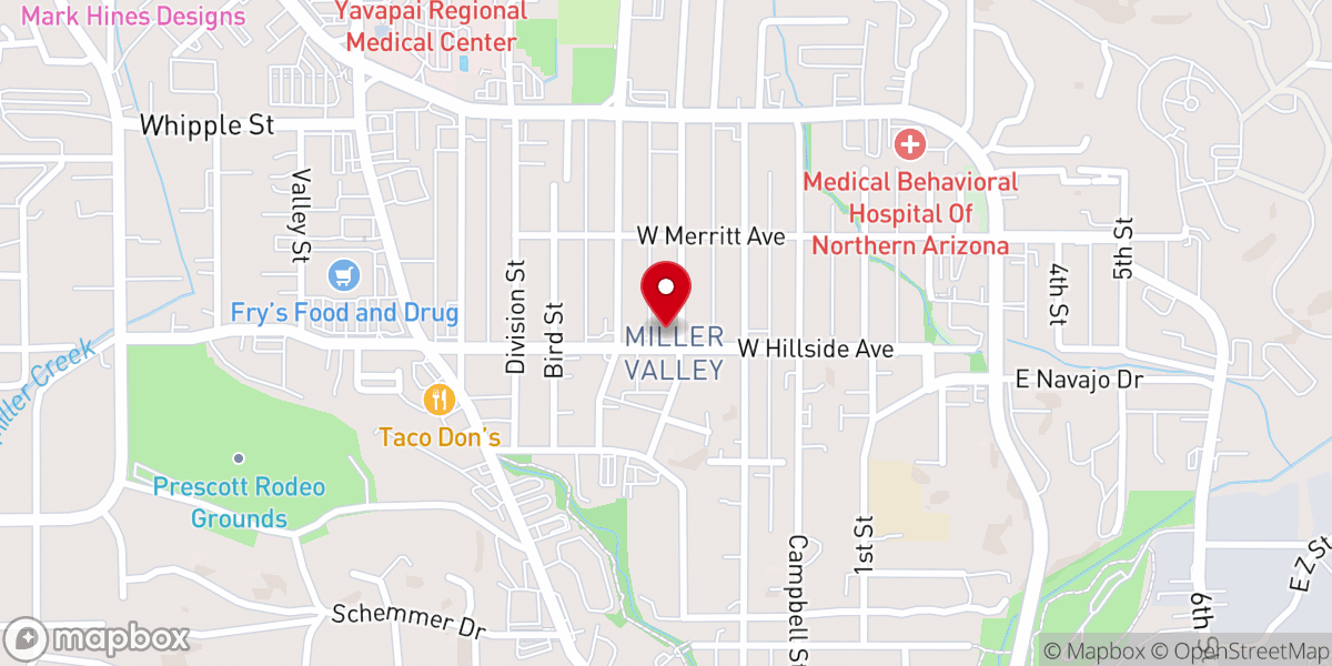 Map showing location of St. Paul's Anglican Church