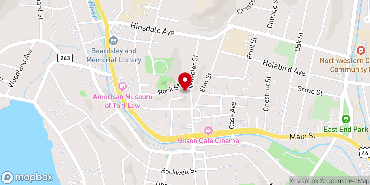 Map showing location of St. Andrews Masonic Temple Association
