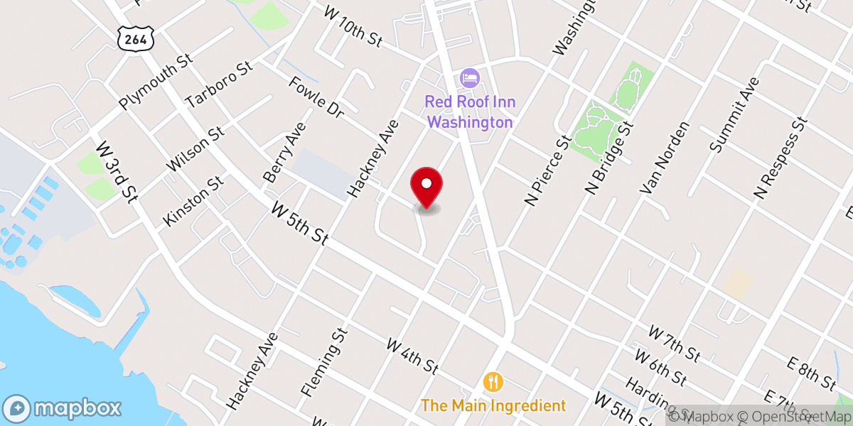 Map showing location of Mary Chapel Missionary Baptist