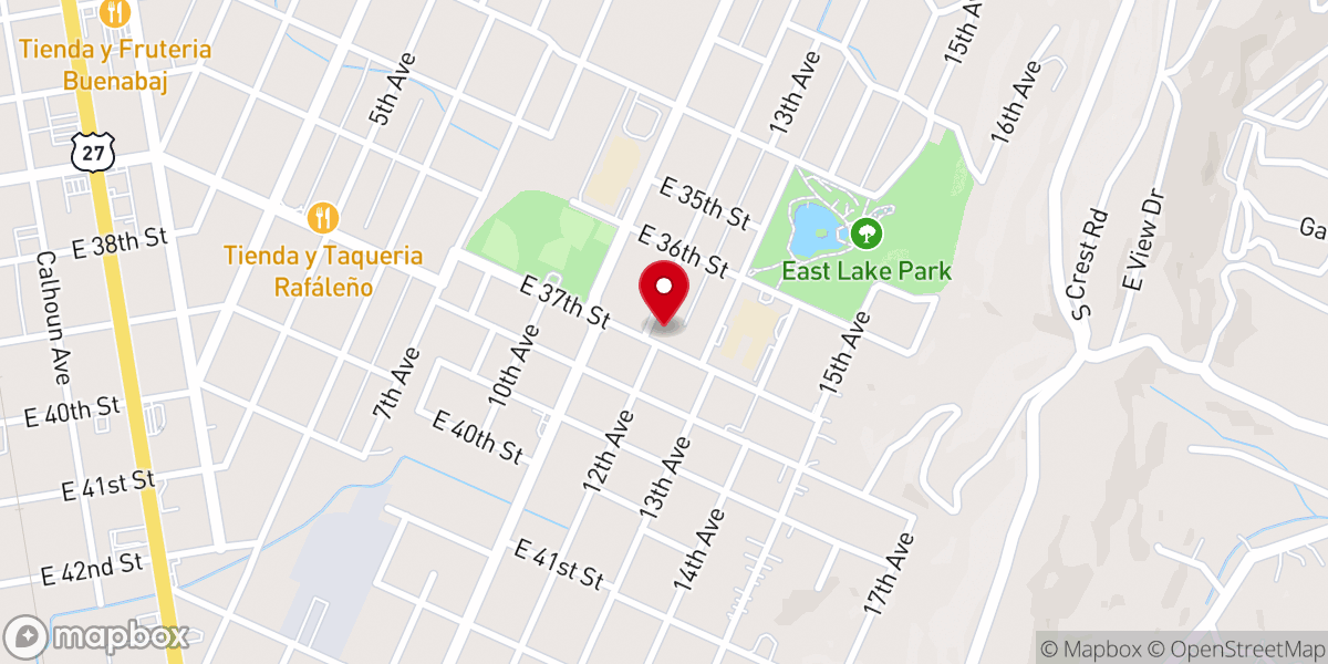 Map showing location of New City Fellowship East Lake