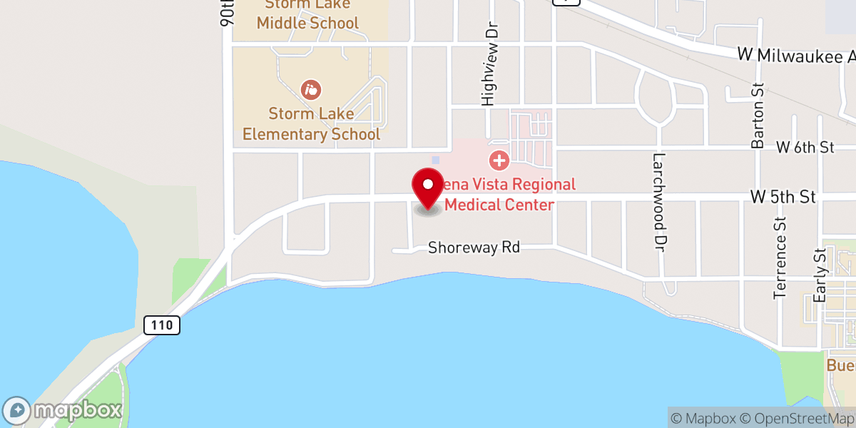 Map showing location of Western Iowa Synod ELCA