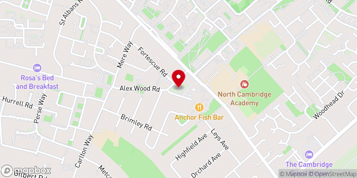 Map showing location of Church of the Good Shepherd