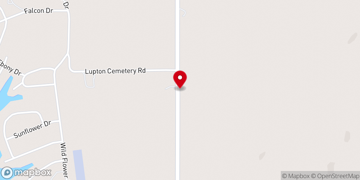 Map showing location of Wesley Chapel
