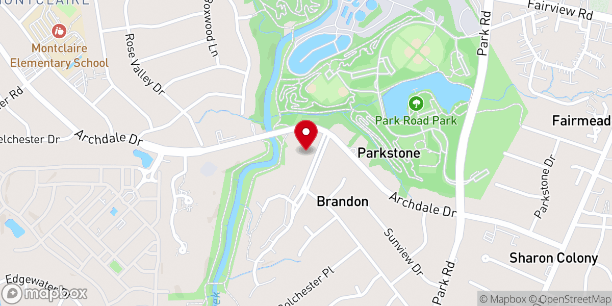 Map showing location of Iglesia Pentecostal Tabernaculo De Bendicion Inc
