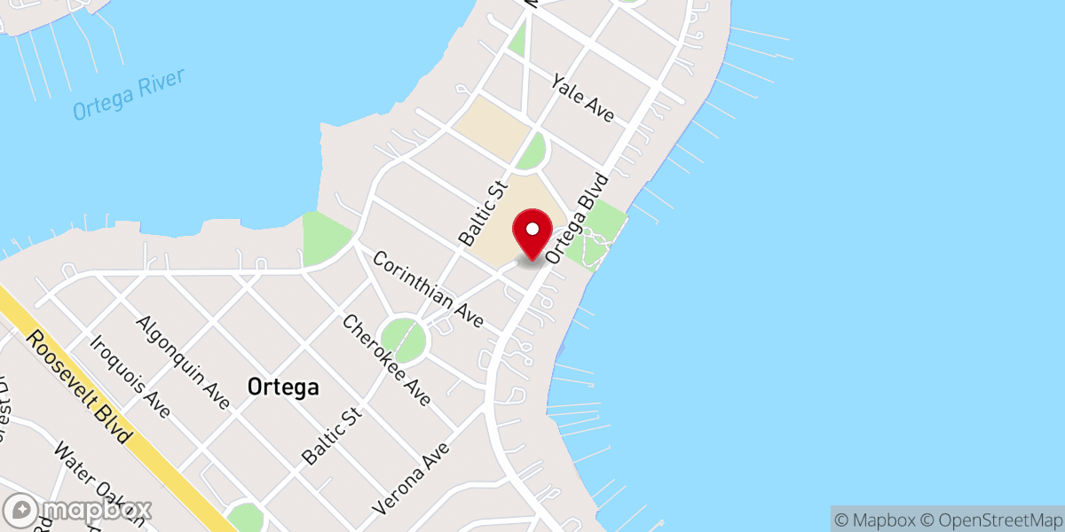 Map showing location of Saint Marks Episcopal Church