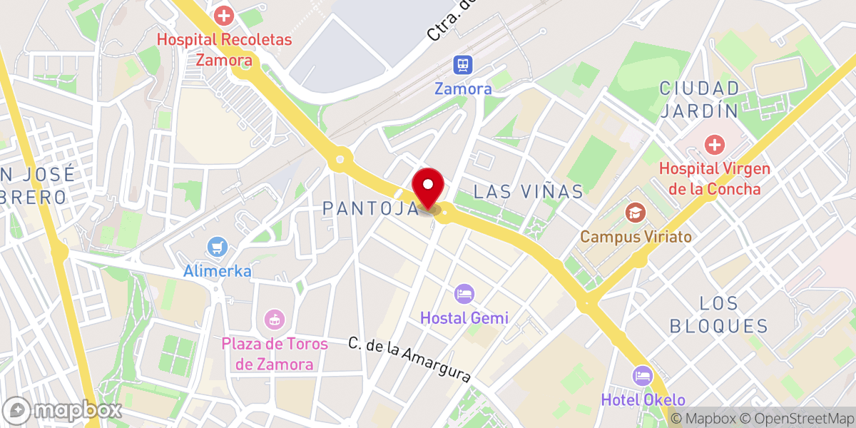 Map showing location of Café - Bar La Abadía