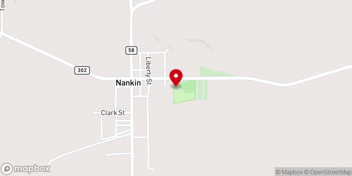 Map showing location of Nankin Ball Park