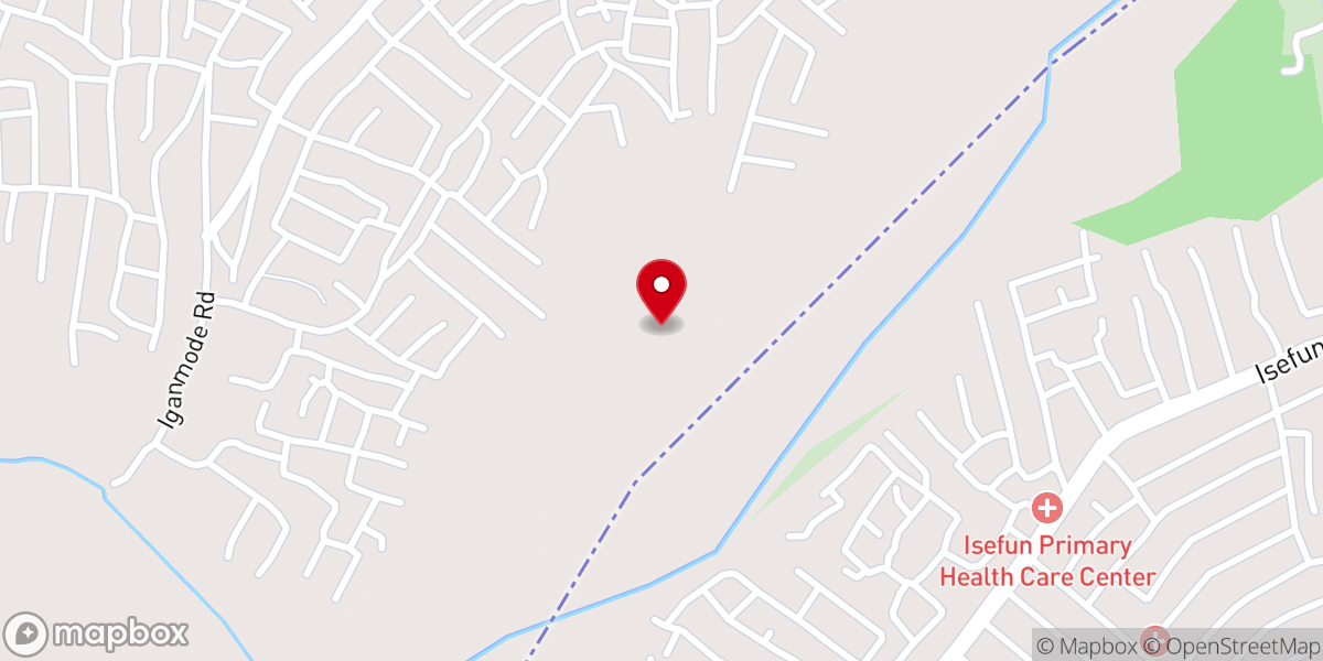 Map showing location of St. Peter's Anglican Church, Itele