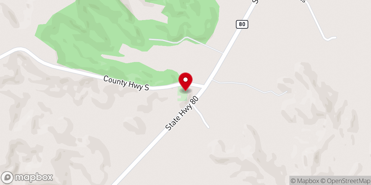 Map showing location of East Lemonweir Lutheran Church