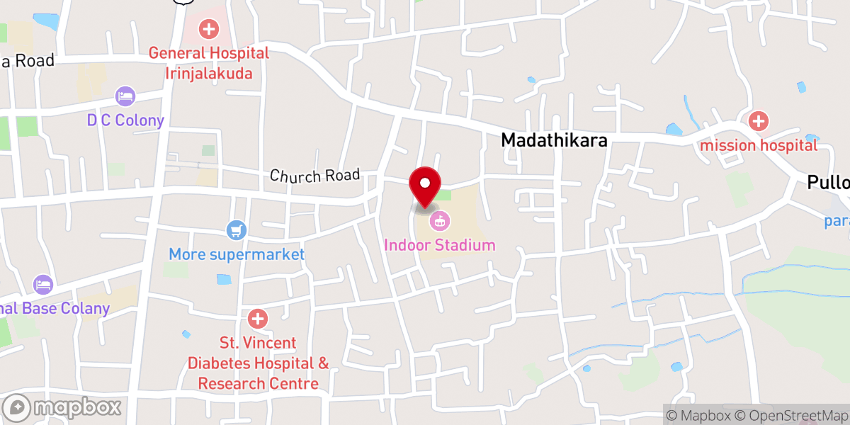 Map showing location of Don Bosco Church