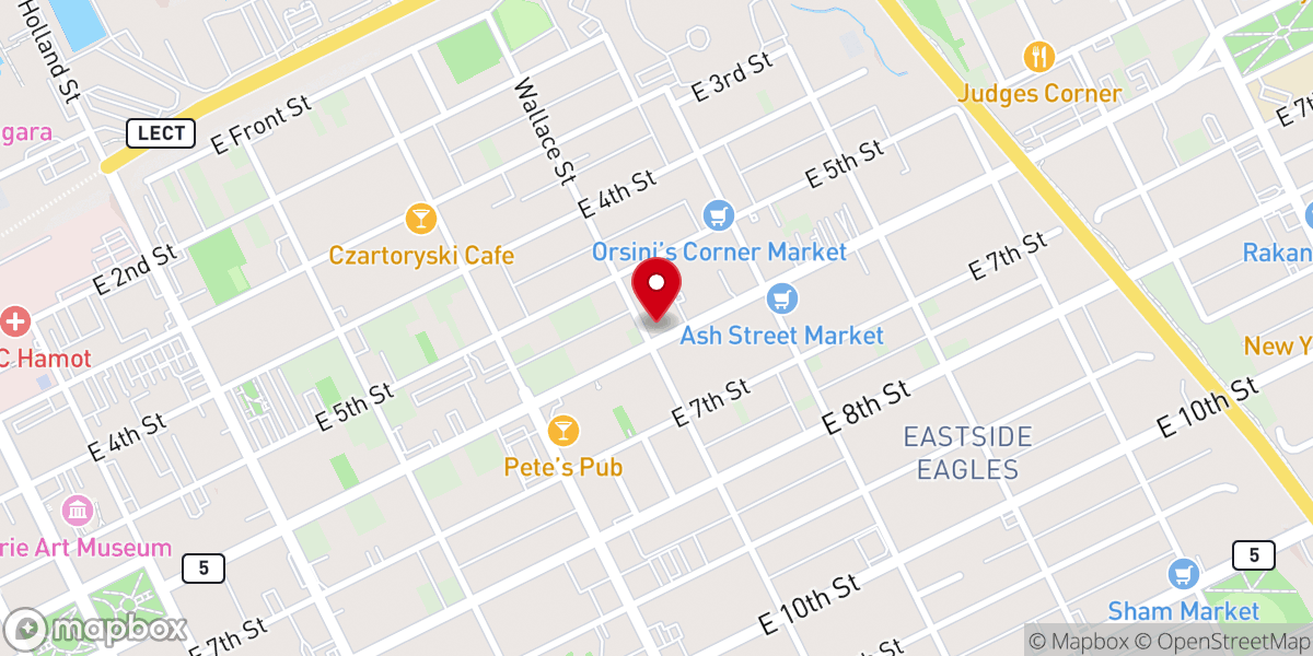 Map showing location of Call of Erie