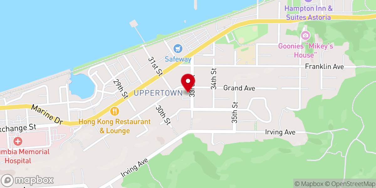 Map showing location of Peace First Lutheran Church ELCA
